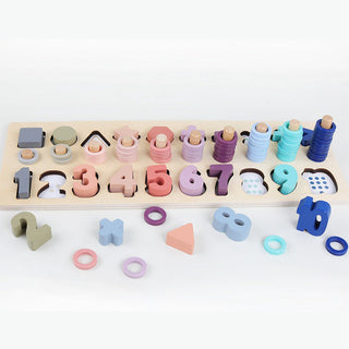 Wooden Math and Shapes Puzzle