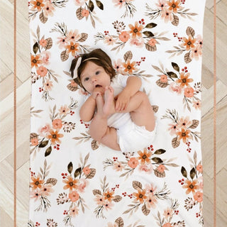 Orange Lily Newborn Swaddle