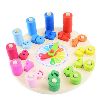 Wooden Clock Learning Toy